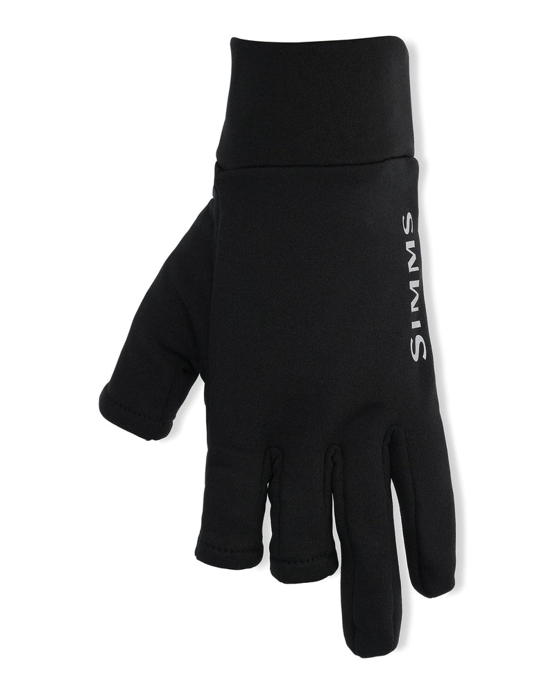 Load image into Gallery viewer, Black Simms Pro Dry Goretex glove and liner, front view, vertical SIMMS logo
