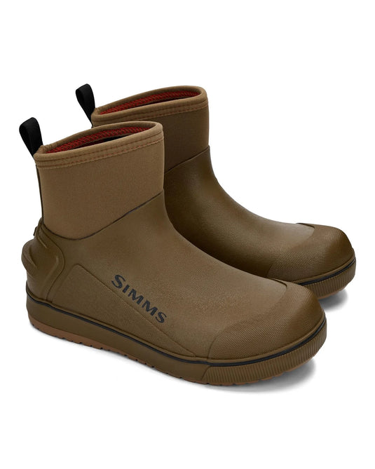 Simms Men’s Challenger 7-inch boot, tan upper with brown sole, pull-on style