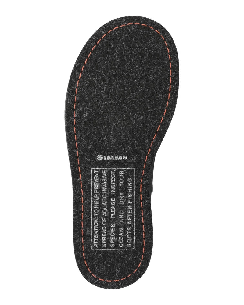 Load image into Gallery viewer, Simms felt boot insole with SIMMS logo and red-stitched edge

