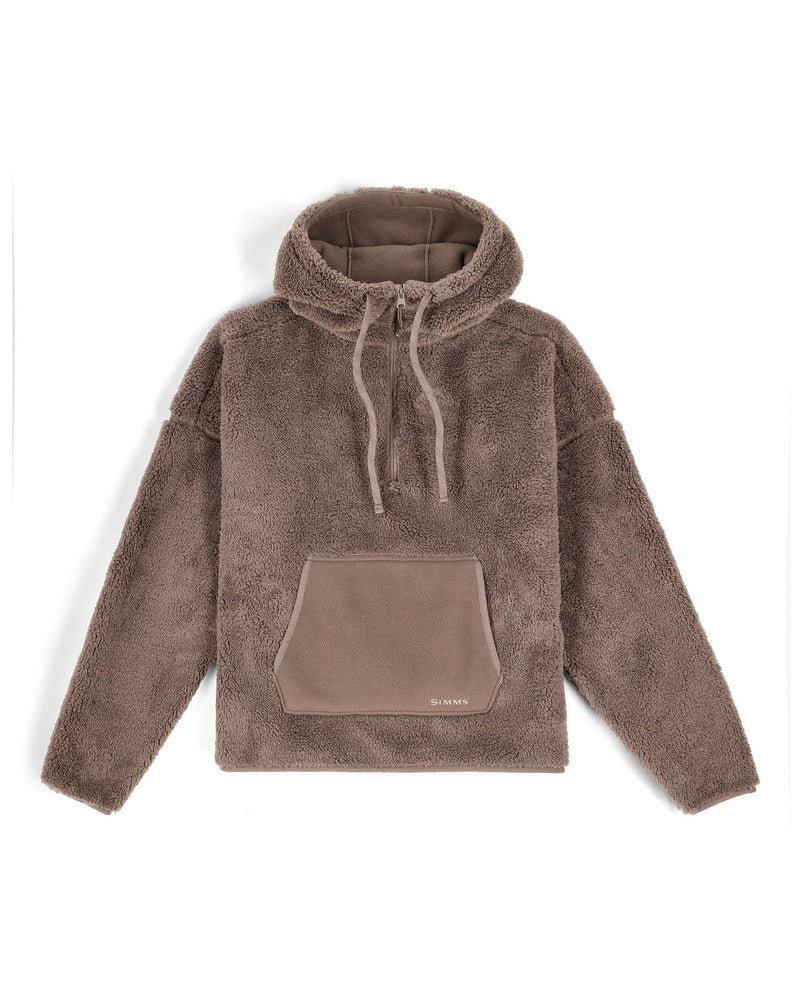Load image into Gallery viewer, Women’s fleece hoodie pullover with hood, drawstrings, and front kangaroo pocket

