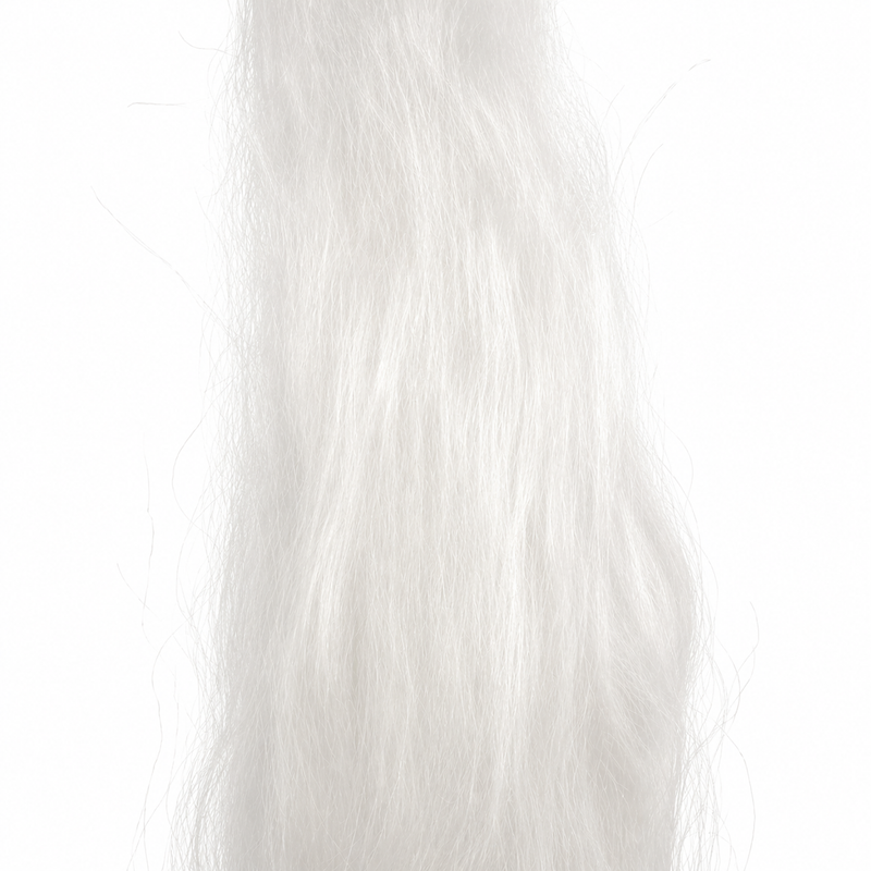 Load image into Gallery viewer, White crinkle-fiber hair streamer, fluffy loose strands with fine texture
