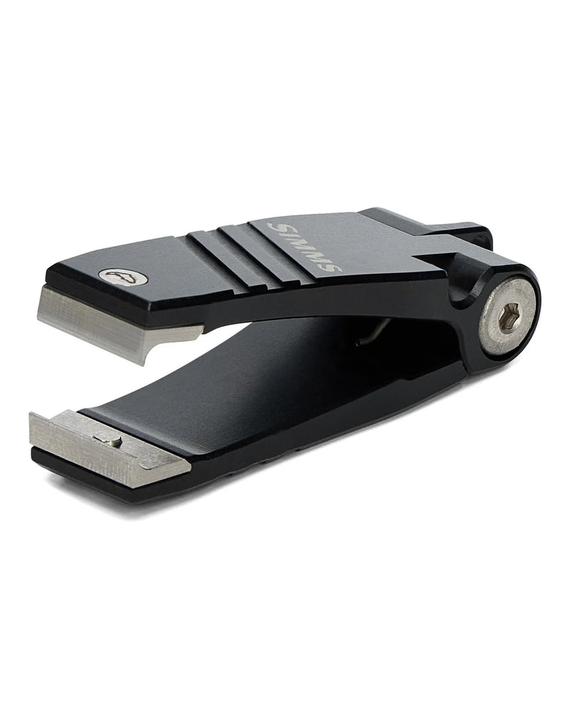 Load image into Gallery viewer, Nipper tool with black grip and silver metal jaws, side view
