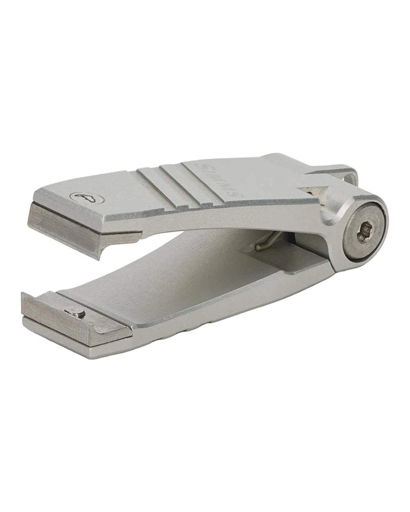 Load image into Gallery viewer, Nipper tool with silver metal body and black accents, side view
