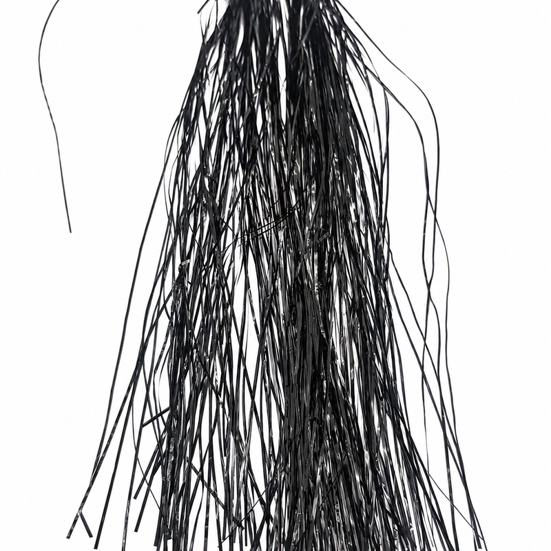 Load image into Gallery viewer, Textreme buzzer wrap in black shimmer fringe
