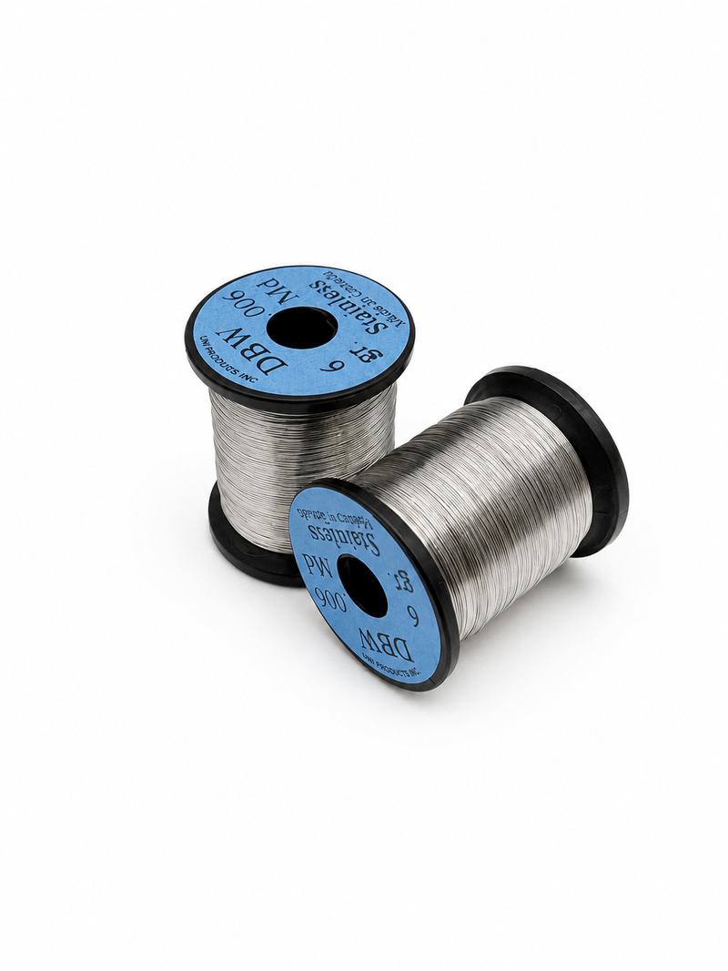 Load image into Gallery viewer, Stainless dubbing wire spools with two black reels

