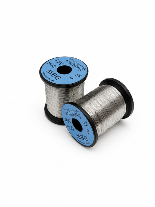 Stainless dubbing wire spools with two black reels