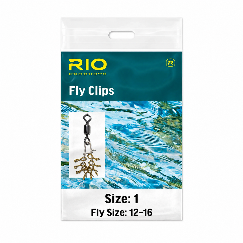 Load image into Gallery viewer, Fly clips retail package, size 1 for fly fishing

