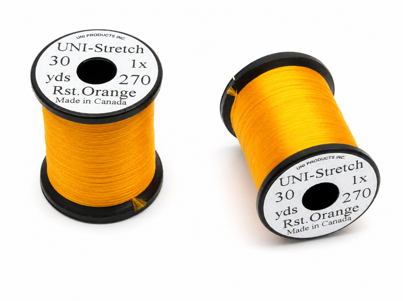 Load image into Gallery viewer, Orange stretch thread spool with label and black base

