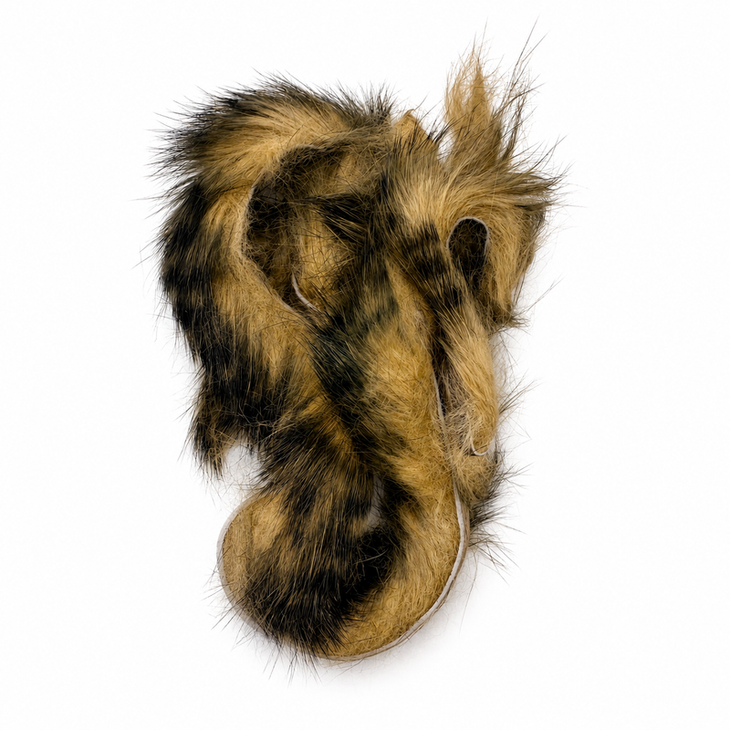 Load image into Gallery viewer, Fishing Fever rabbit strips, dark brown and black with tan tying thread
