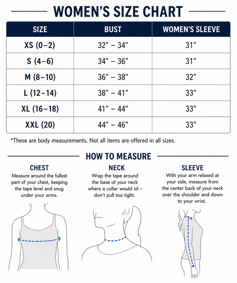 Load image into Gallery viewer, Women’s size chart and how-to-measure guide for fleece hoodie sizing
