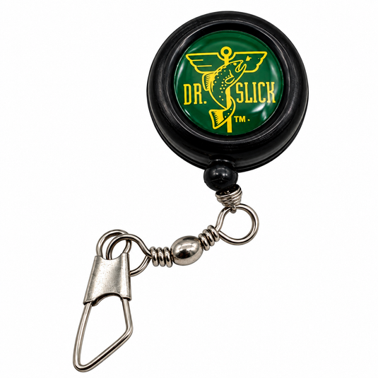Dr. Slick Black Pin-On Swivel Ring Retractor