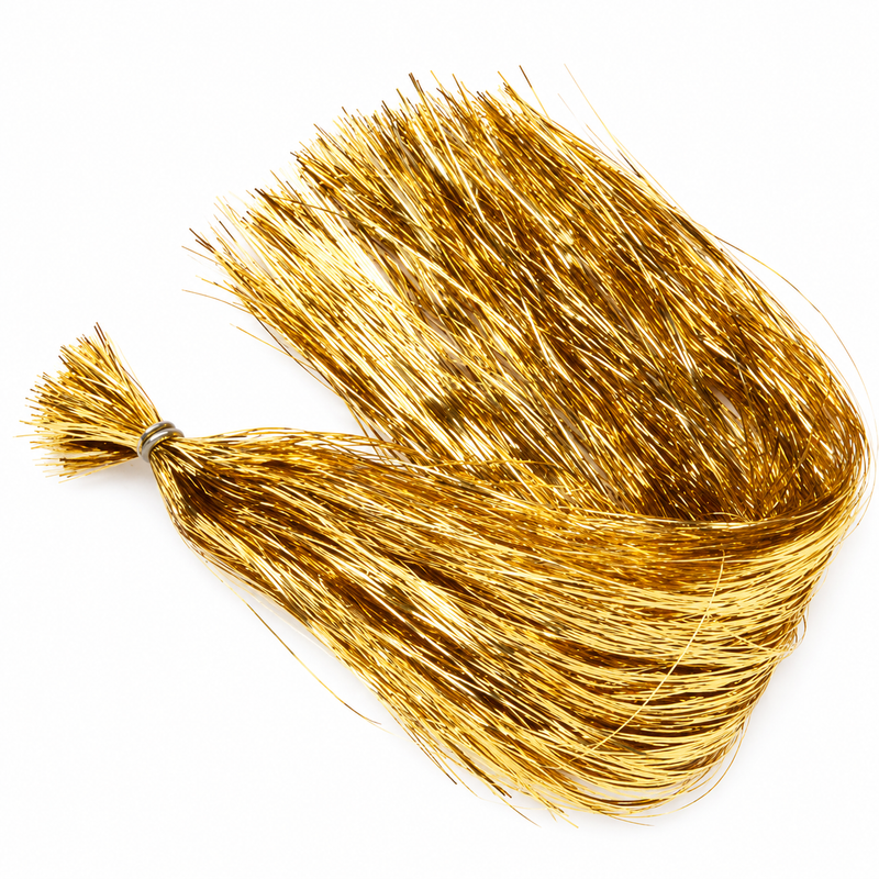 Load image into Gallery viewer, Regular Flashabou tinsel streamer in gold metallic
