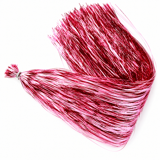 Regular Flashabou tinsel streamer in bright pink metallic