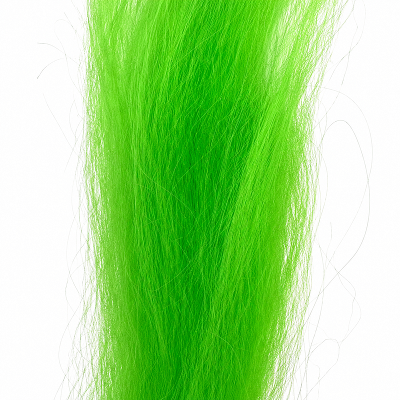Load image into Gallery viewer, Green crinkle-fiber hair streamer, voluminous loose strands
