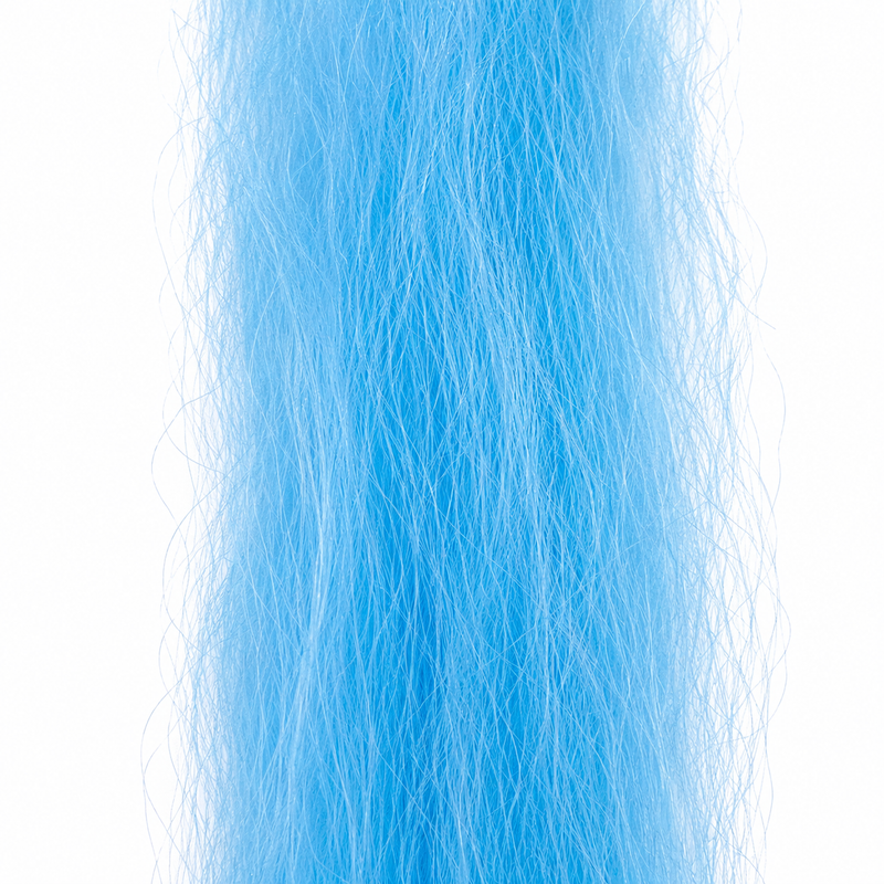 Load image into Gallery viewer, Blue crinkle-fiber hair streamer, loose strands with wispy texture
