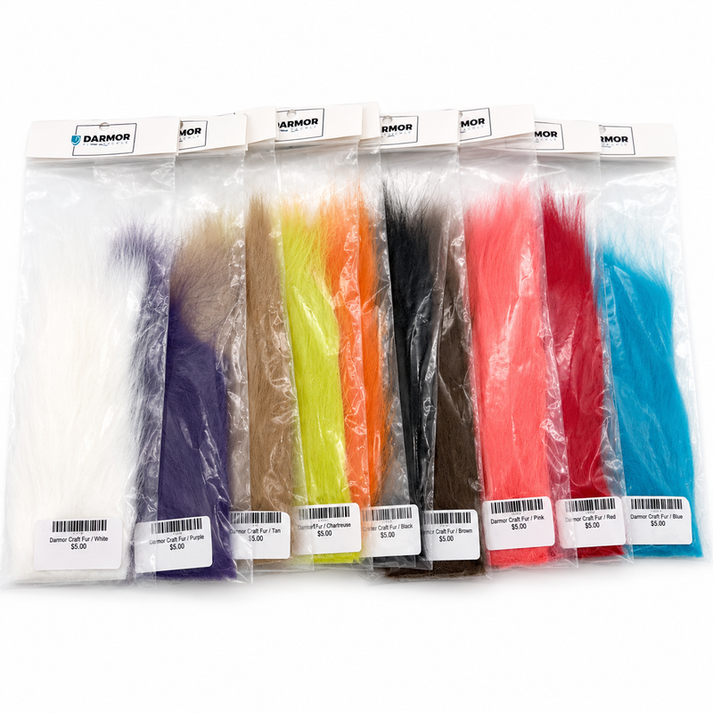 Load image into Gallery viewer, Craft fur assortment bundles in clear bags, multiple bright colors
