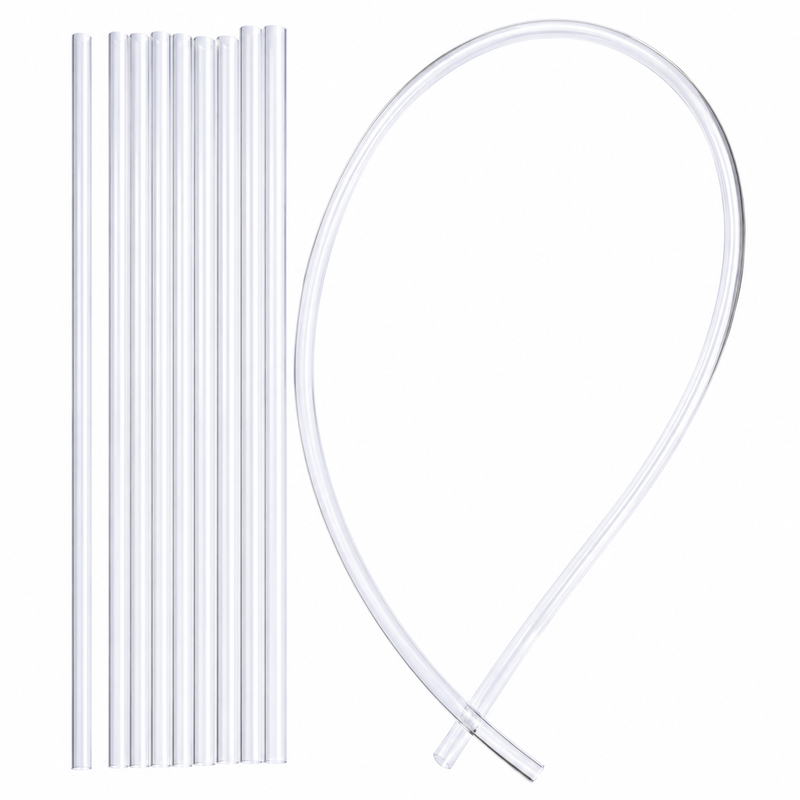 Load image into Gallery viewer, Clear rigid plastic tubing set with multiple straight tubes and a curved loop
