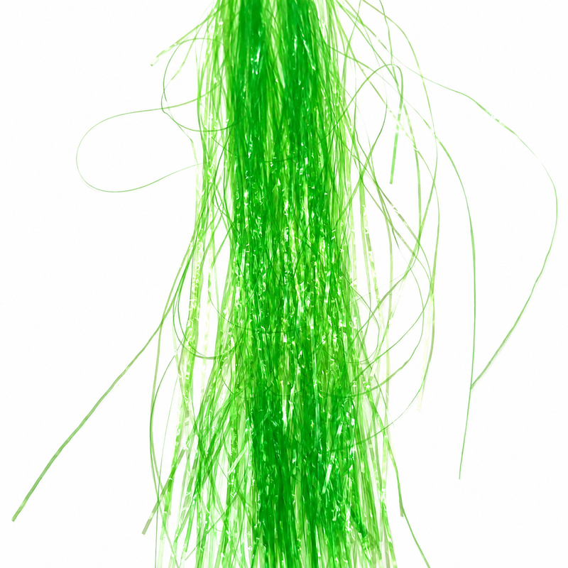 Load image into Gallery viewer, Textreme buzzer wrap in neon green shimmer fringe
