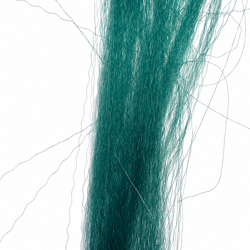 Load image into Gallery viewer, Teal fly-fishing hair strands, close-up view
