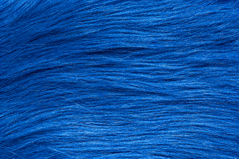 Load image into Gallery viewer, Close-up craft fur fibers in vivid blue
