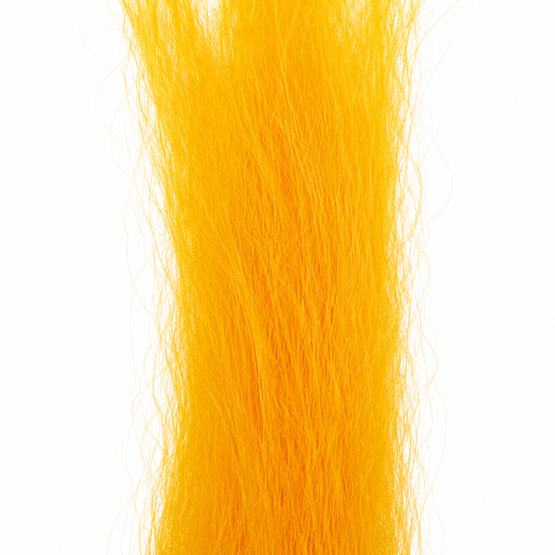 Load image into Gallery viewer, Golden yellow crinkle-fiber hair streamer, soft loose strands
