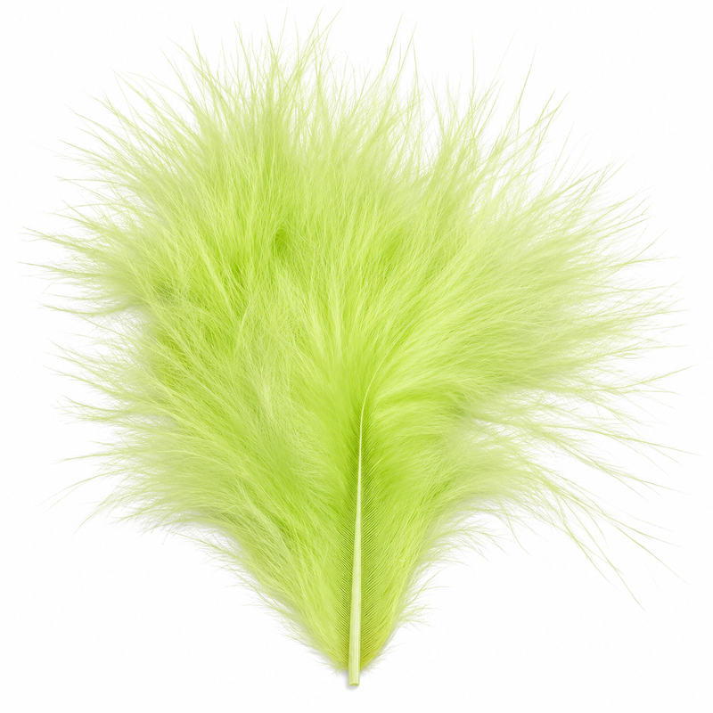 Load image into Gallery viewer, Fulling Mill mini marabou feather tuft, bright lime green
