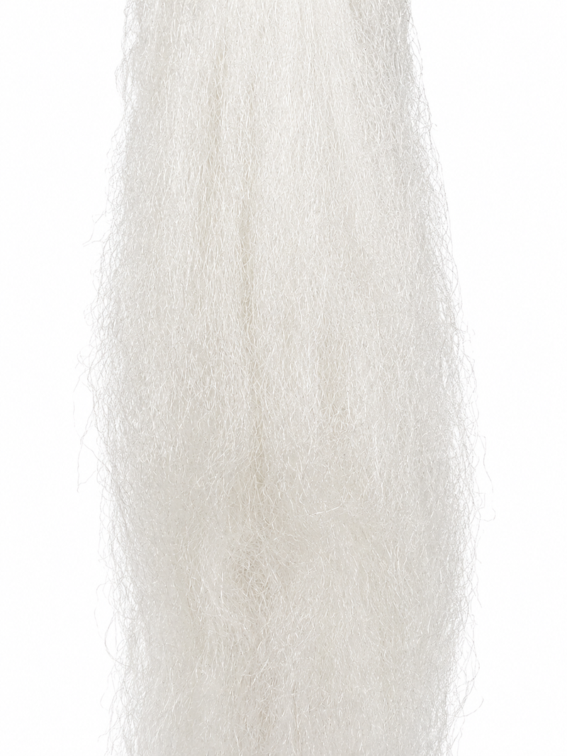 Load image into Gallery viewer, EP fiber roll, white fuzzy strands
