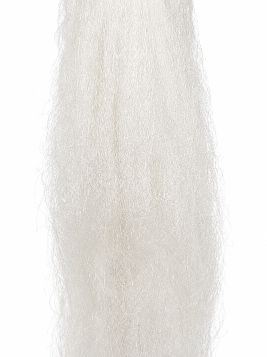 EP fiber roll, white fuzzy strands
