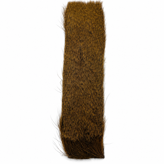 Deer body strip fur, medium to dark brown