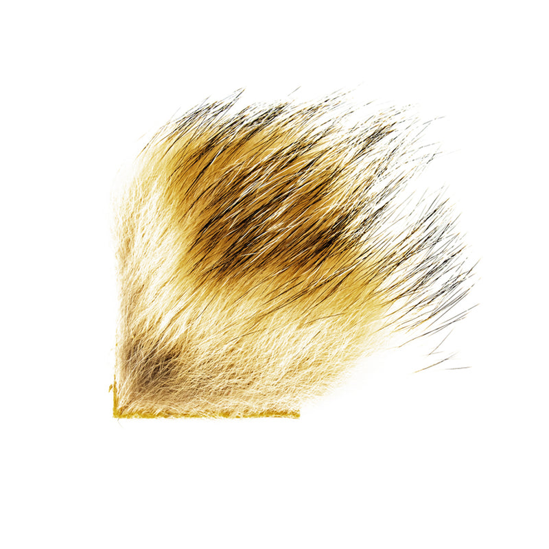 Load image into Gallery viewer, Badger fur trim in golden and white, textured short pile
