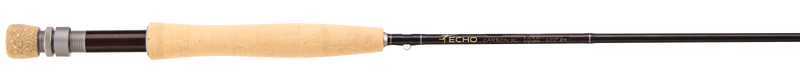 Load image into Gallery viewer, Fishing rod with tan cork handle, black shaft, and metal reel seat
