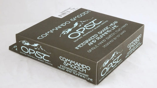 OPST Commando Smooch integrated fishing line box, top and side view