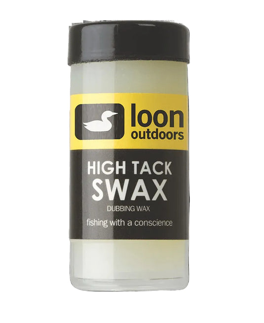 High tack swax dubbing wax bottle with black cap and yellow label