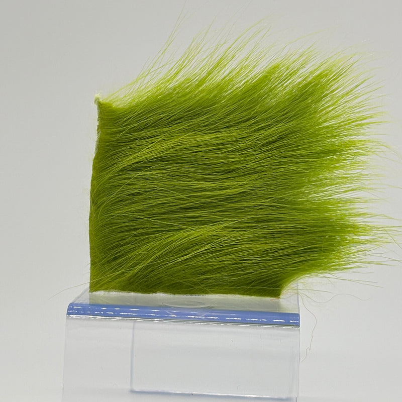 Load image into Gallery viewer, Lime green goat body hair bundle
