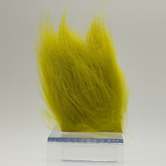 Yellow goat body hair bundle