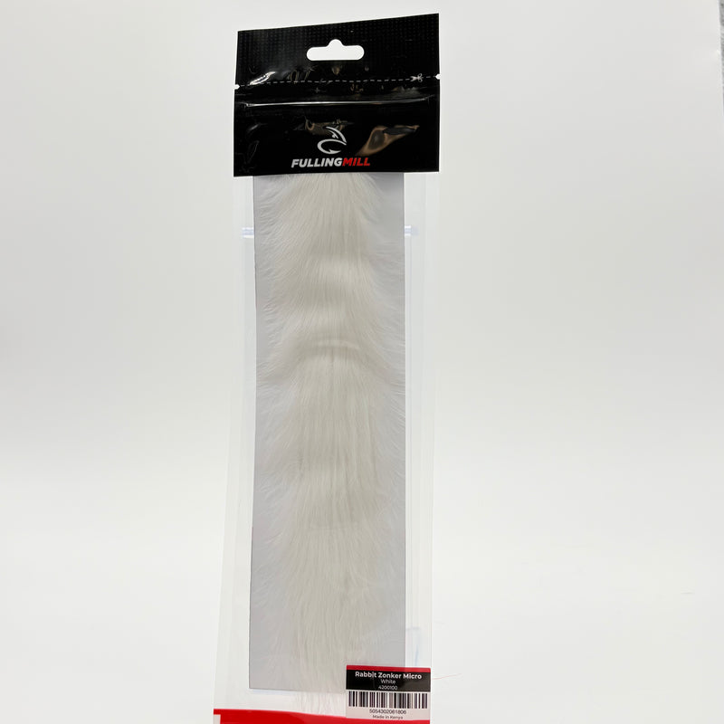 Load image into Gallery viewer, White micro rabbit zonker strip
