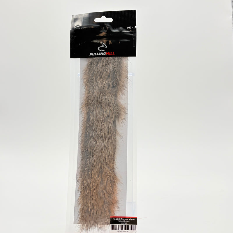 Load image into Gallery viewer, Grey-brown micro rabbit zonker strip
