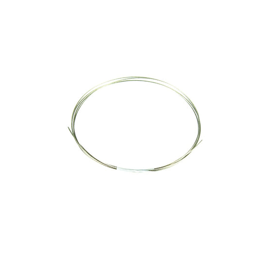 Metal wire loop, silvery finish, circular shape with small ends
