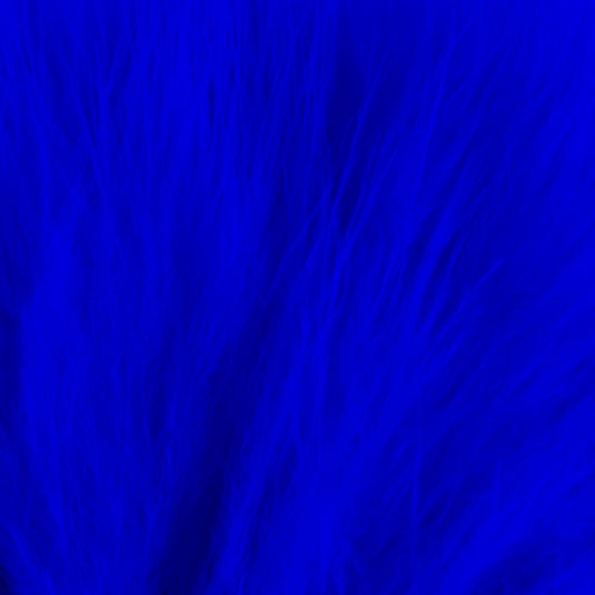 4 in marabou feather trim, blue