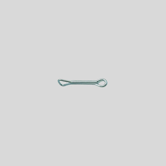 Articulated fish shank, metal hook with extended bar and two loops