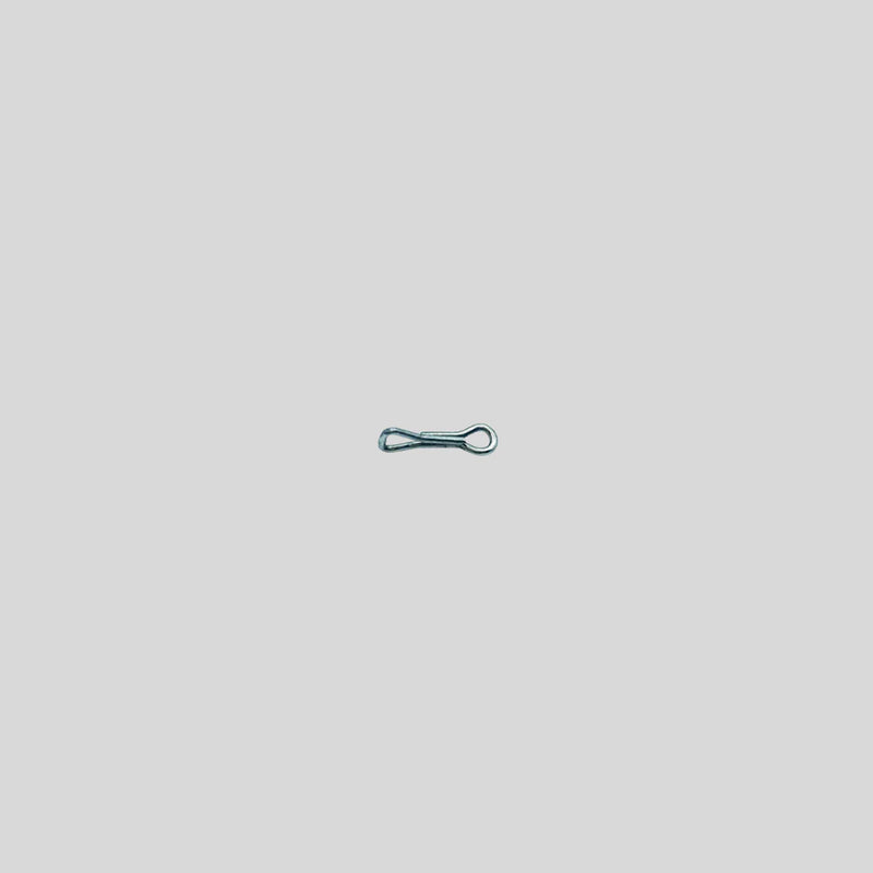 Load image into Gallery viewer, Articulated fish shank, compact metal hook with two loops
