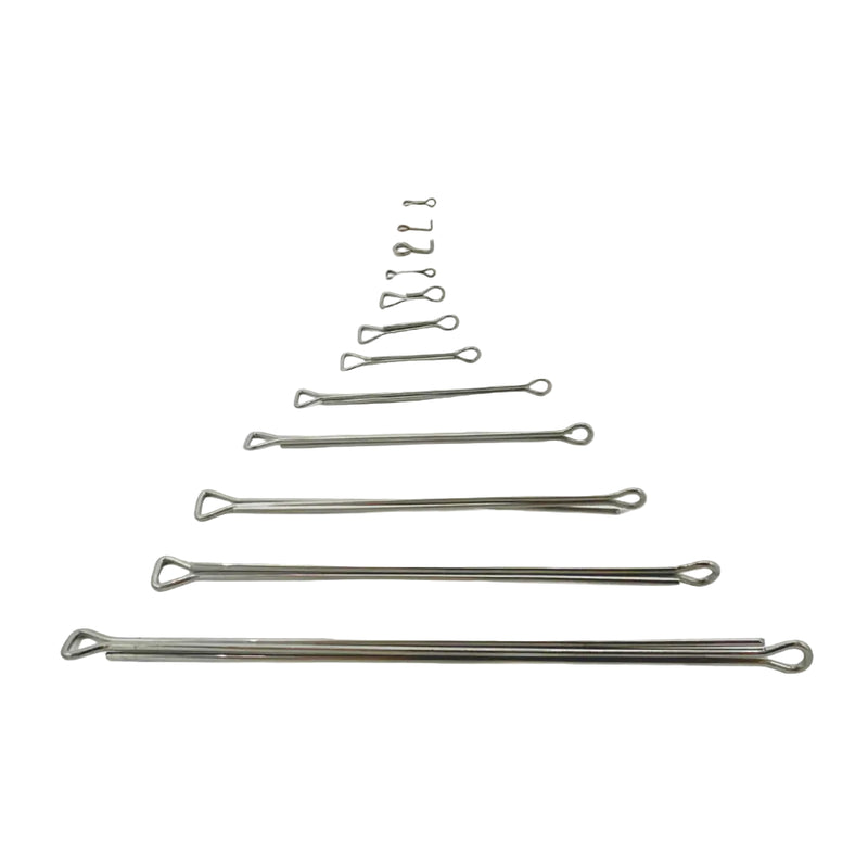 Load image into Gallery viewer, Articulated fish shanks set, metal hooks with linked ends
