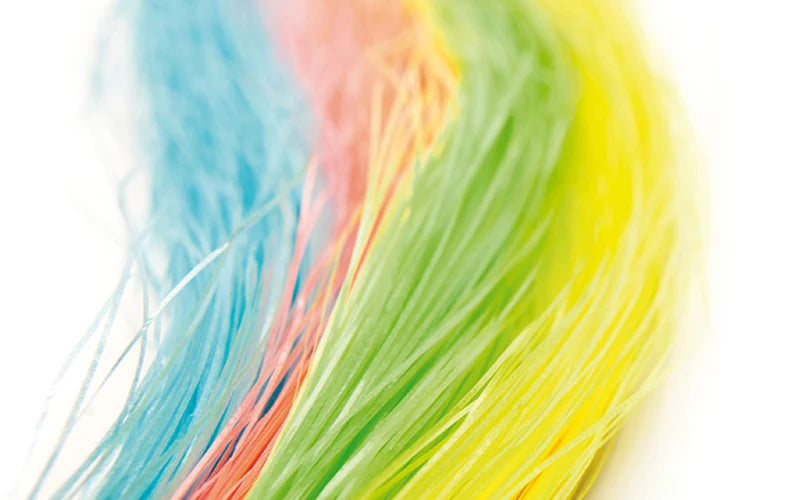 Load image into Gallery viewer, Phosphorescent multicolor fiber strands bundle with blue, green, yellow, orange
