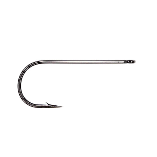 Partridge universal predator fishing hook, offset point, curved metal shank