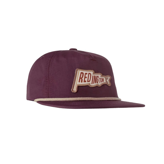 Redington nylon fish flag hat, burgundy with embroidered logo patch