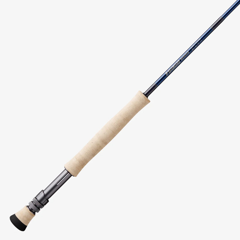 Load image into Gallery viewer, Fishing rod section with cork grip and black reel seat hardware
