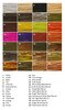 Color swatch chart with multiple fur tones, small boxed samples