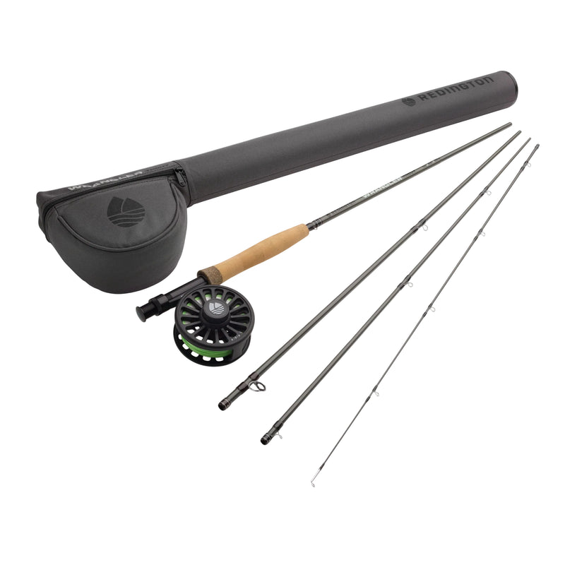 Load image into Gallery viewer, Redington Wrangler fly fishing kit with rod case, reel, and fly rods
