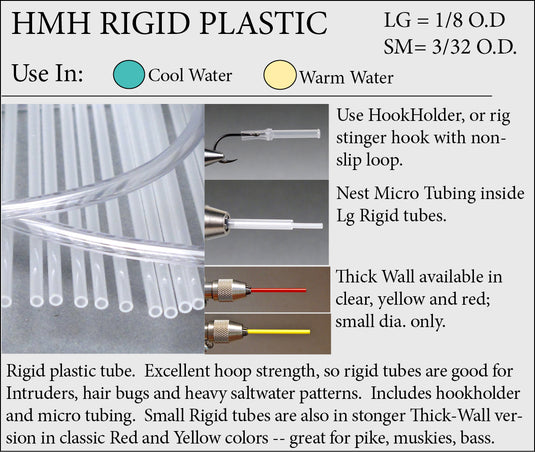Rigid plastic tubing diagram showing clear tubes, fittings, and micro tubing inside