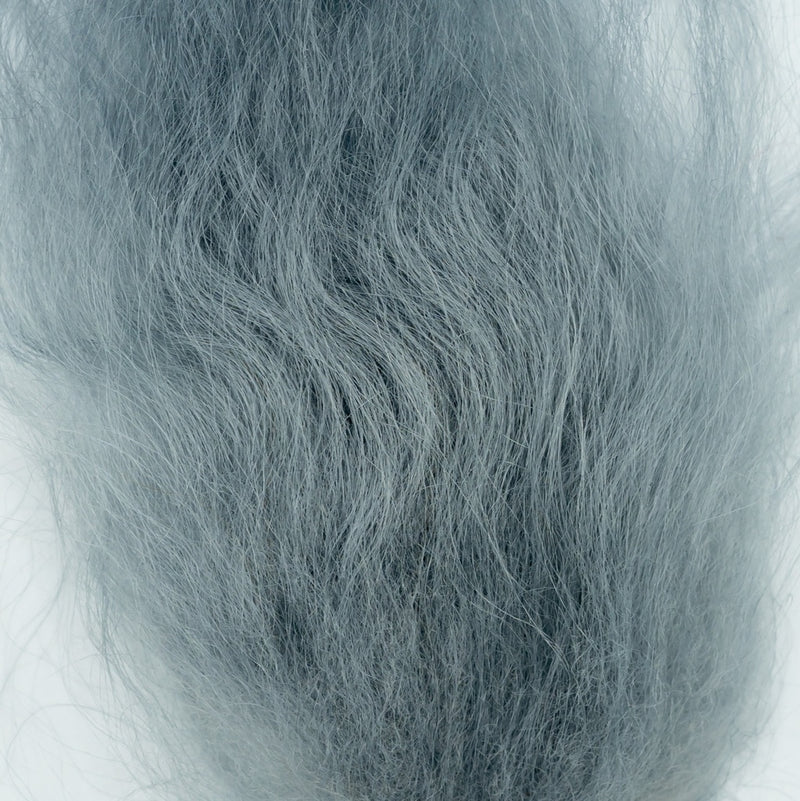 Load image into Gallery viewer, Icelandic sheep hair tuft, cool gray blue
